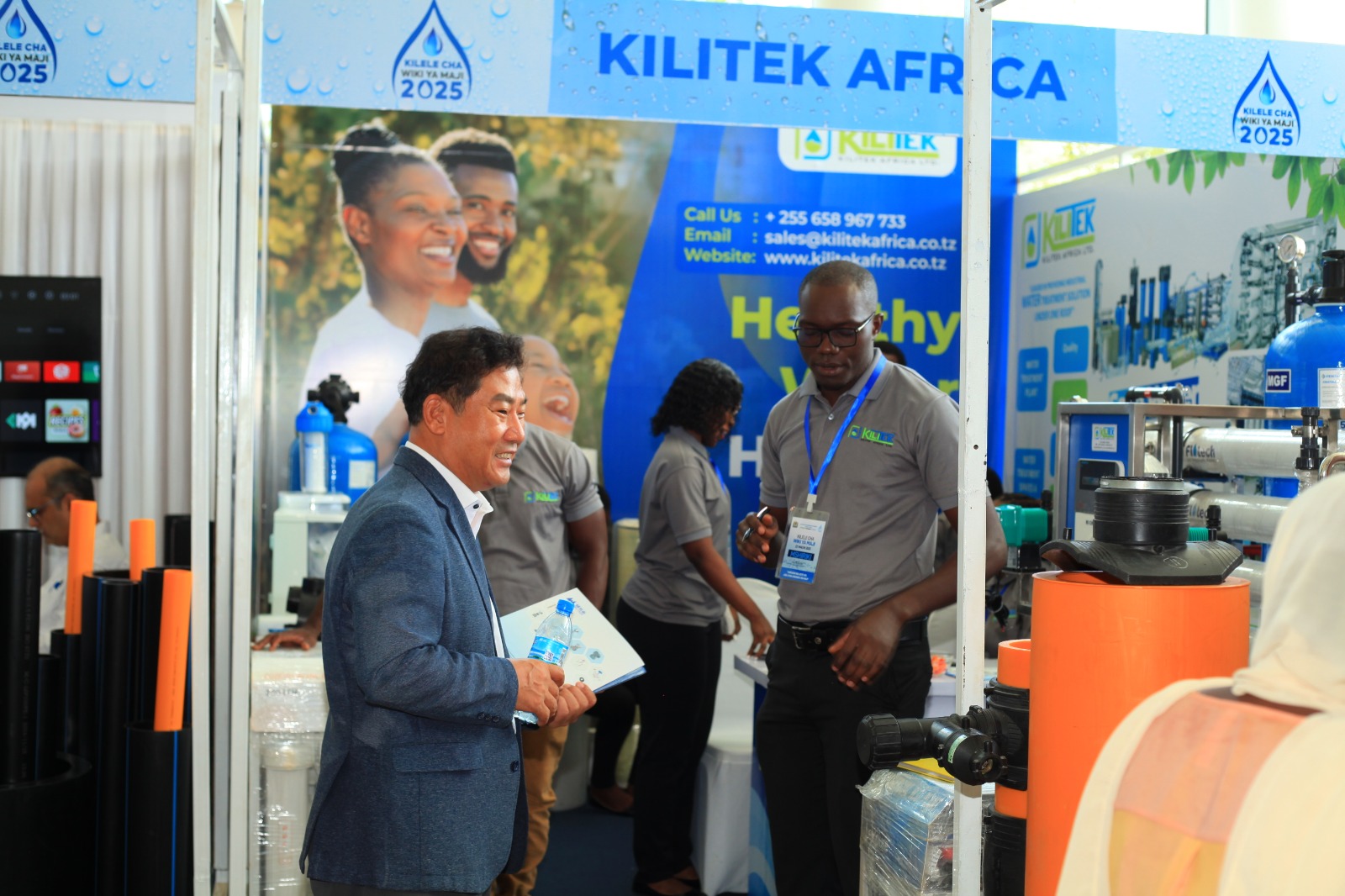 Kilitek Africa booth at Kilele cha Wiki ya Maji 2025